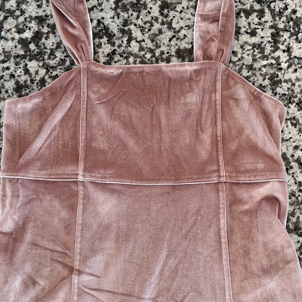 Abercrombie kids dress rose pink velvet